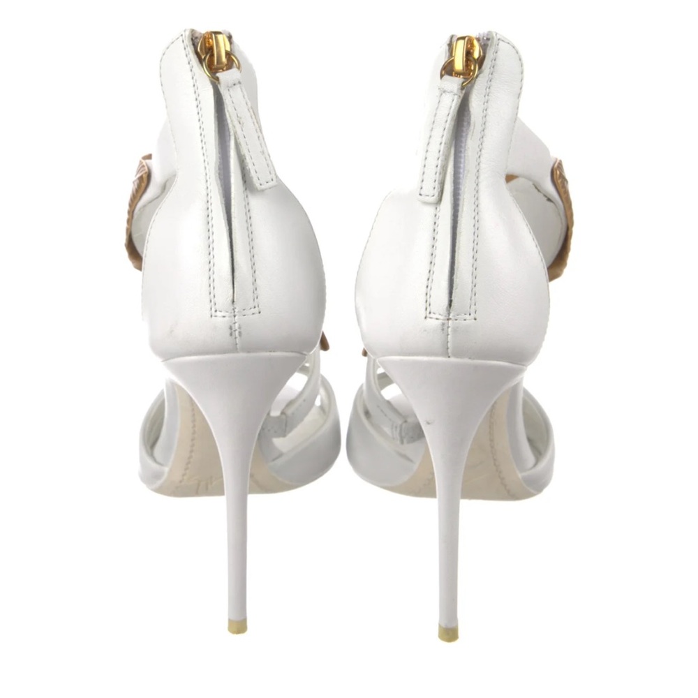 Giuseppe Zanotti White and Gold Women's Heels - Picture 4 of 4